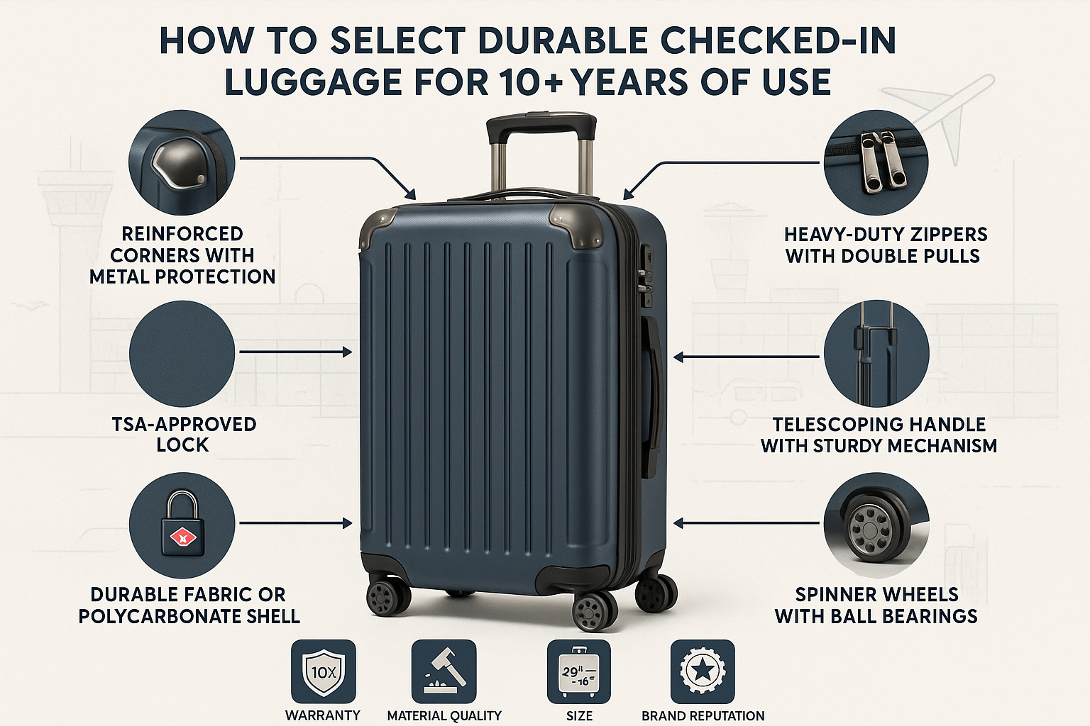 How to Select Checked-In Luggage That Lasts 10+ Years