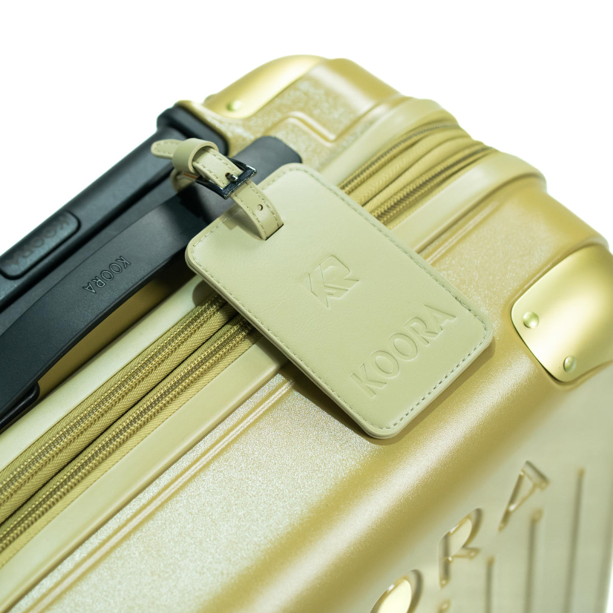 Leather Luggage Tag Sage Green