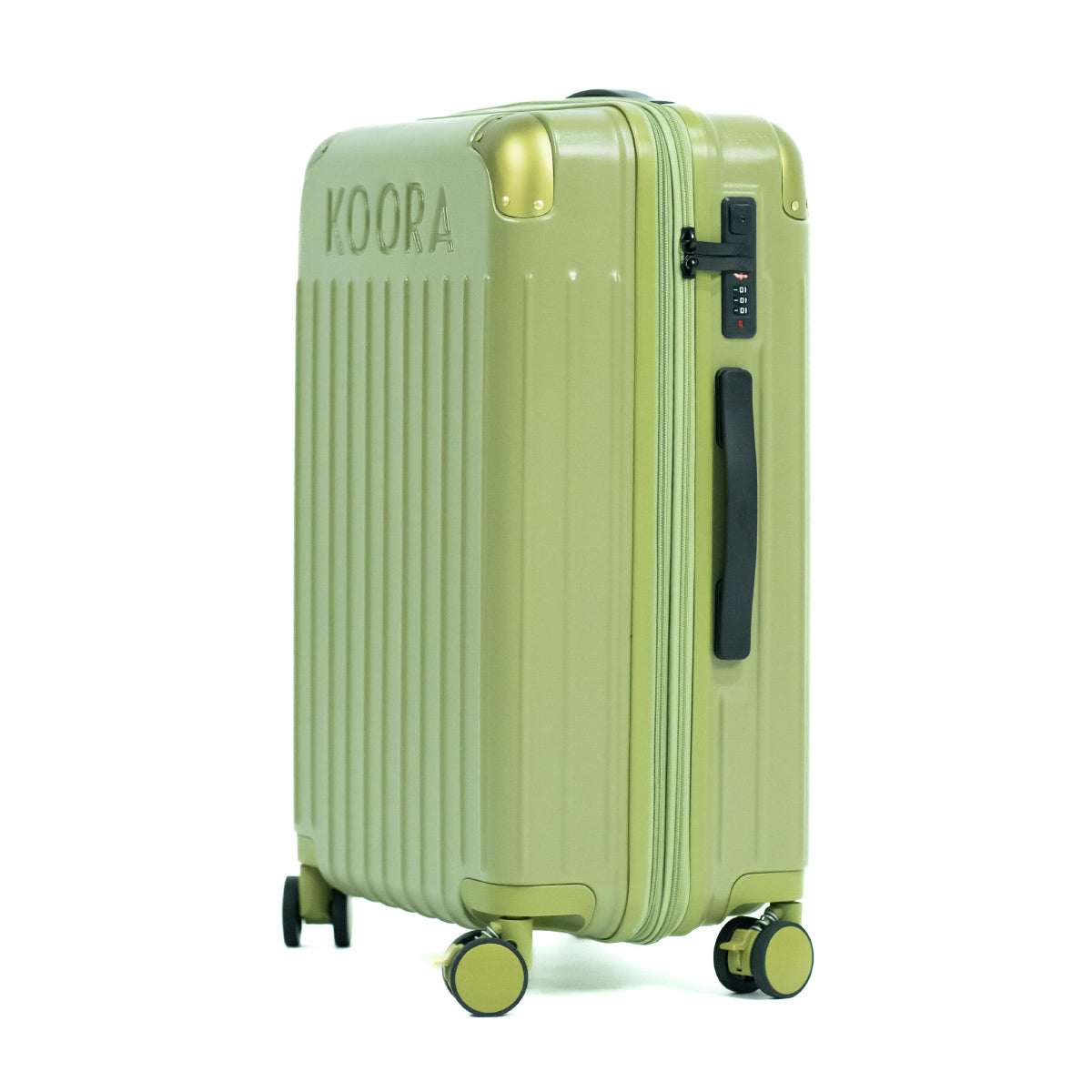 Eco Lite Expandable Checked In Luggage Bag By Koora | Medium | Sage Green