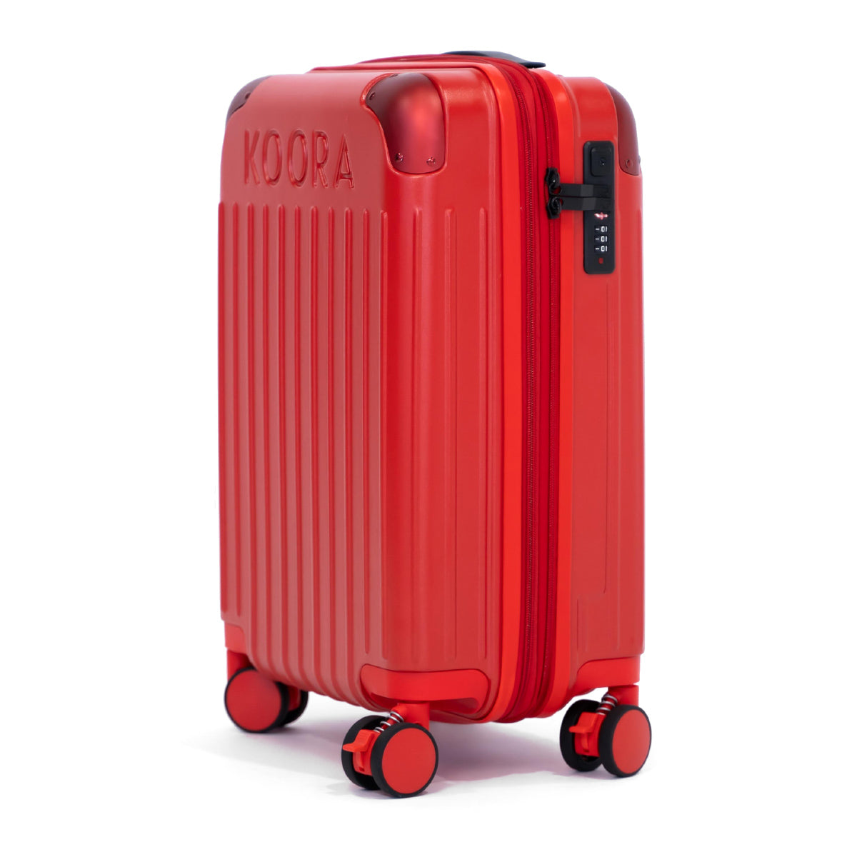 Eco Lite Expandable Carry On Luggage Bags By Koora | Red