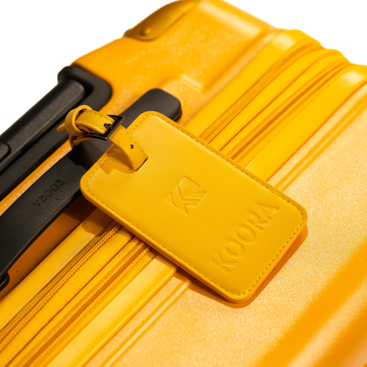 Eco Lite Expandable Checked In Luggage By Koora | Medium | Golden Yellow