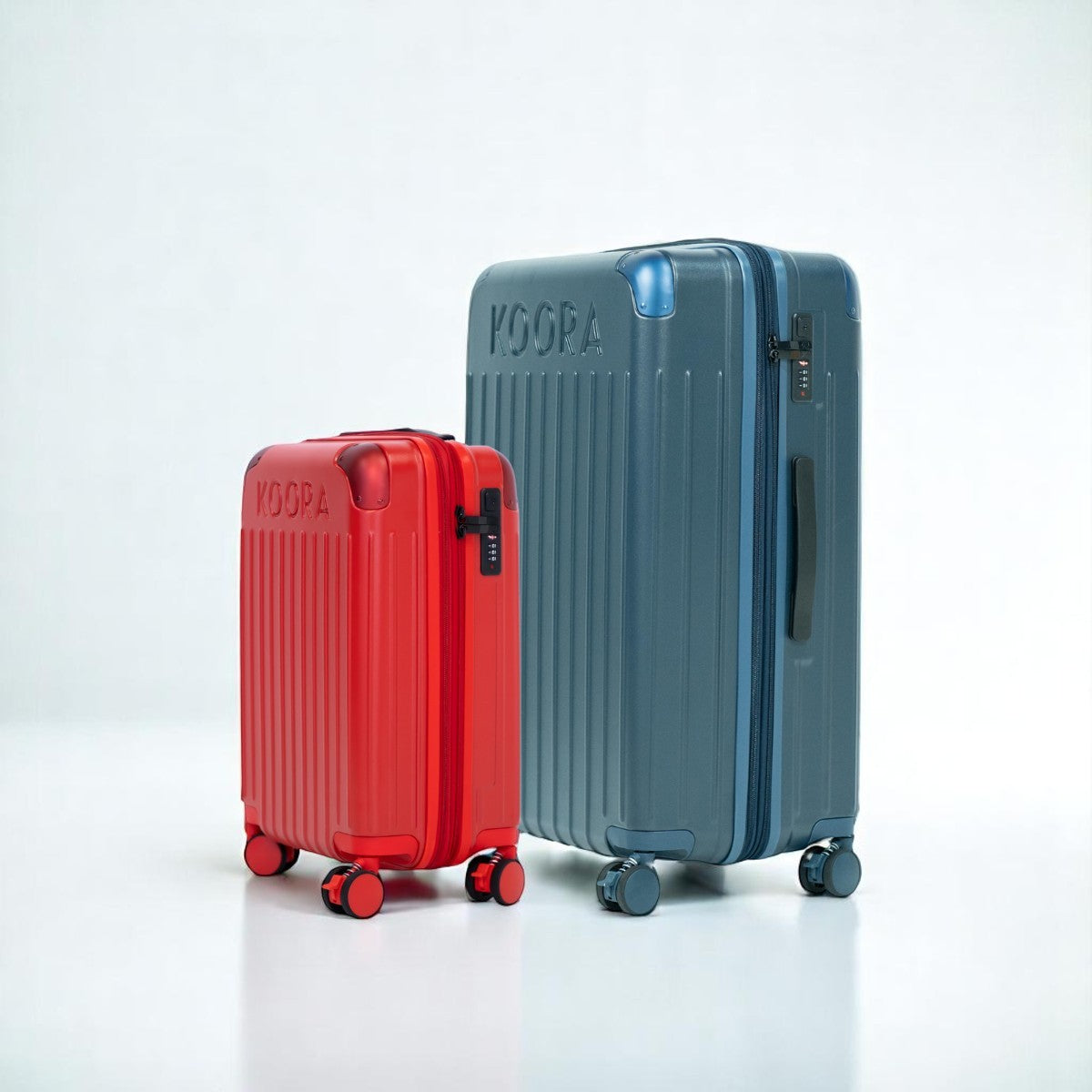 Eco Lite Expandable 2-Piece Luggage Set- Red | Blue